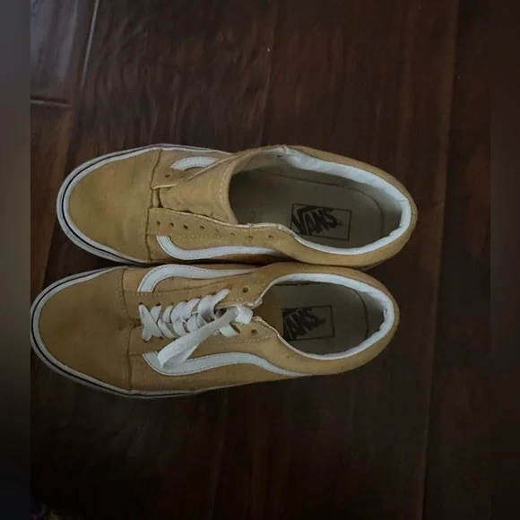 Vans unisex mustard color old Skol lace up low top Sz  7 Men,8.5 Women.Preowned - Picture 3 of 5